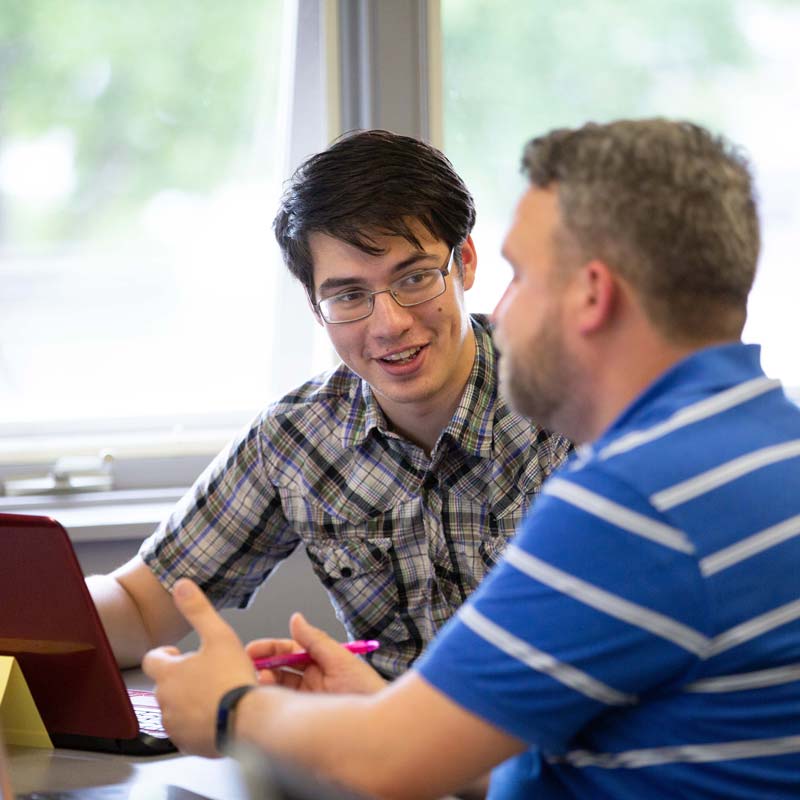 students laughing