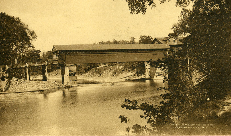 Covered Bridge photo from Genesee Valley Historical Collection