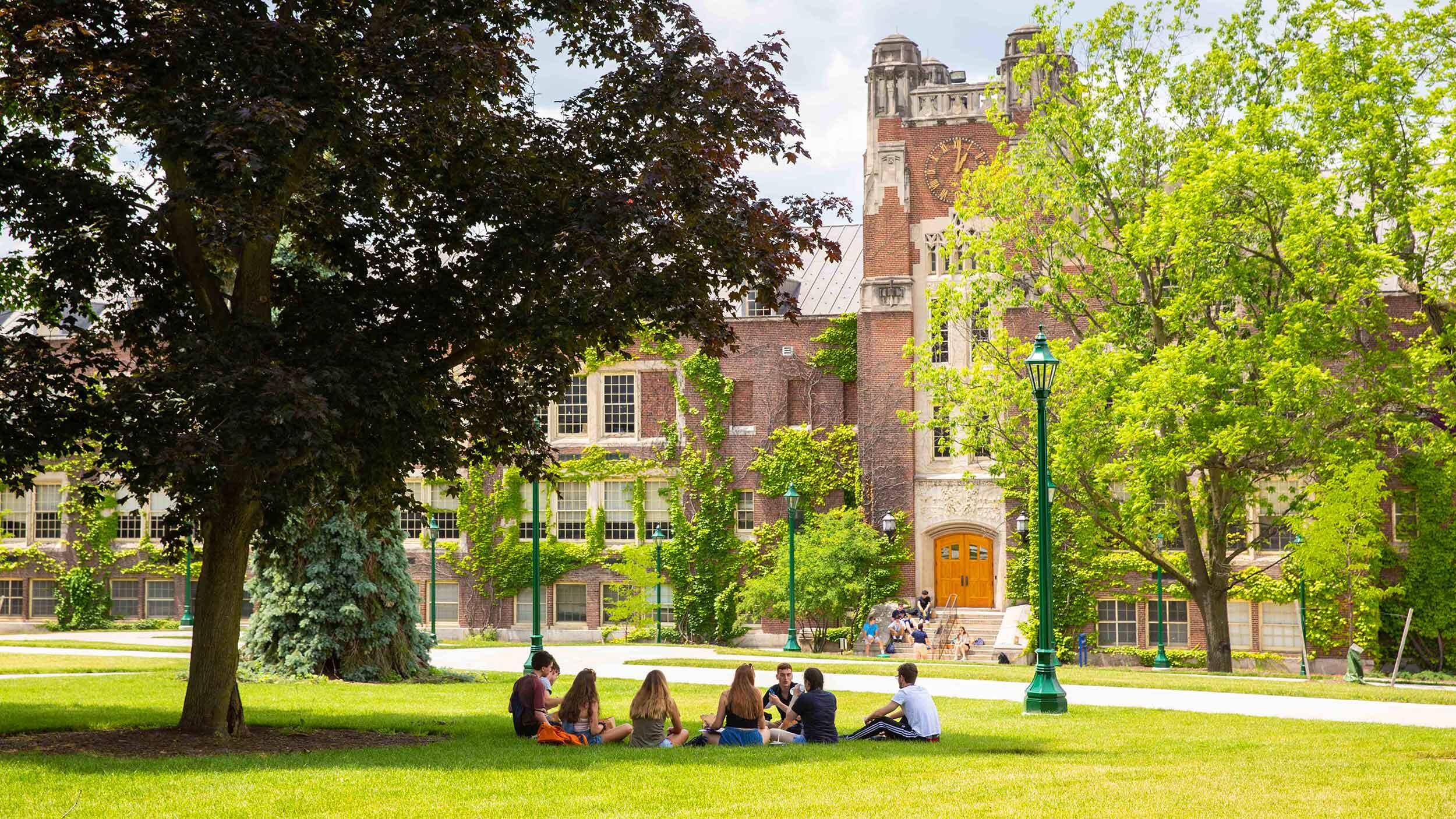 Students on campus