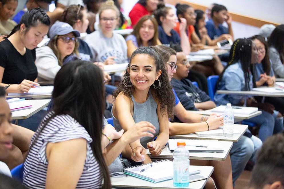 students in class