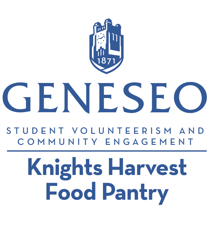 Knights Harvest Food Pantry, part of the SUNY Geneseo Office of Student Volunteerism and Community Engagement