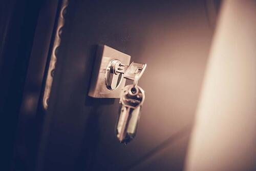 key in door