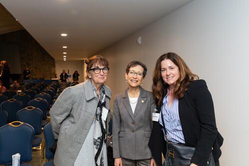 Denise Battles and Diana Monaco at the EPSS Alumni Lecture