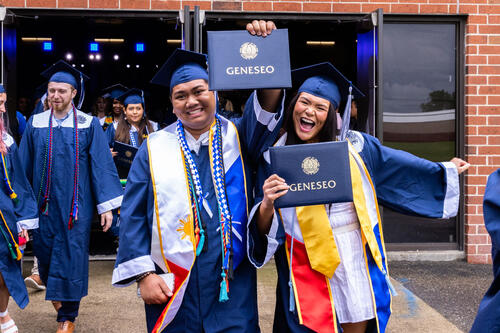 Graduates at Commencement