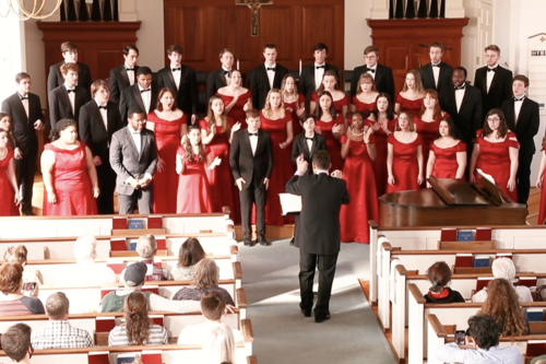 Geneseo Chamber Singers performing