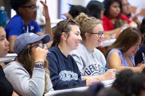 geneseo students in classroom