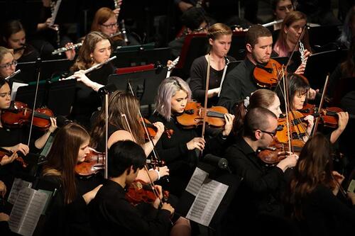 students in orchestra geneseo