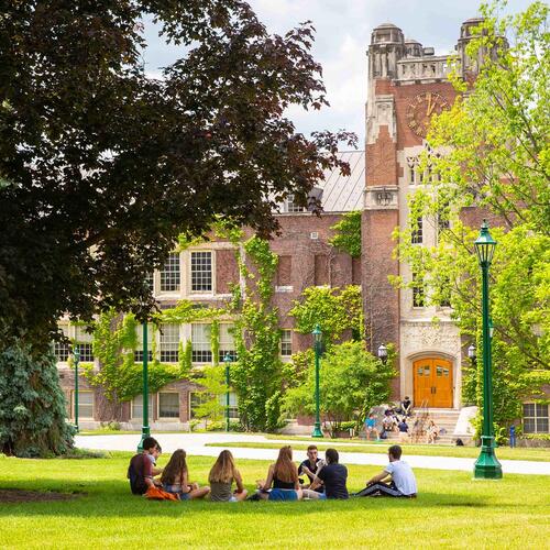 Students on campus