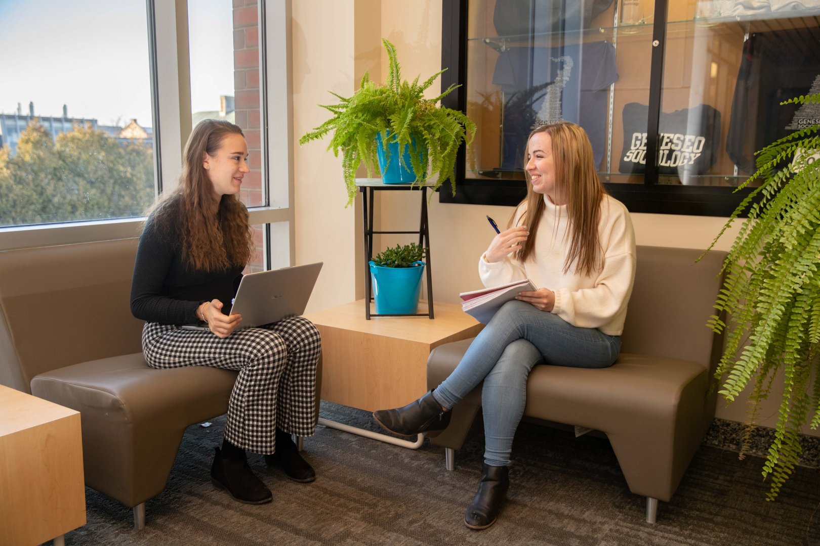 Students practice their interview skills