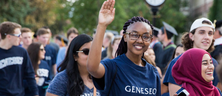 First Knight Student Waving